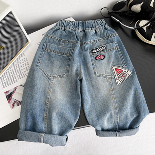 男童牛仔裤2026新款儿童宽松直筒裤柔软宝宝春秋裤子小男孩休闲裤