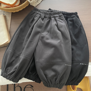 男童裤子春秋款儿童休闲运动裤2025新款宝宝宽松卫裤中小童束脚裤