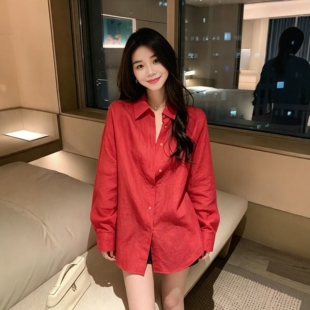 夏季新松弛高级感复古亚麻衬衣短裤套装自带慵懒廓形剪裁利落有型
