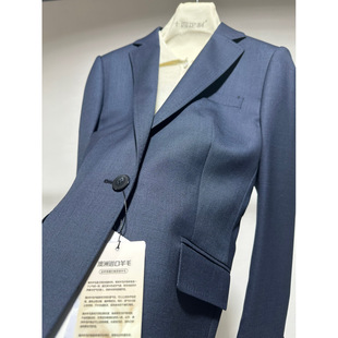 2026新品贵牌同源深空蓝肌理感羊毛西服套装高级感商务休闲正装春