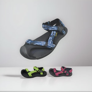 外贸捡漏 女时尚防滑休闲沙滩鞋鞋户外橡胶运动凉鞋包头溯溪登山