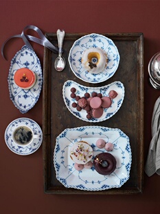 RoyalCopenhagen皇家哥本哈根半蕾丝唐草餐具茶杯 新春礼物