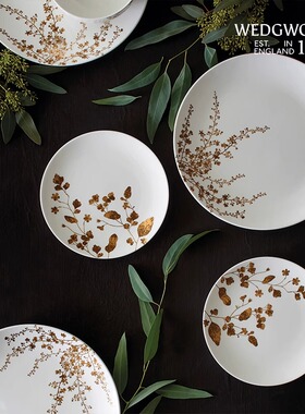 【乔迁礼物】WEDGWOOD威基伍德VeraWang灿金花园22k金家用碗盘