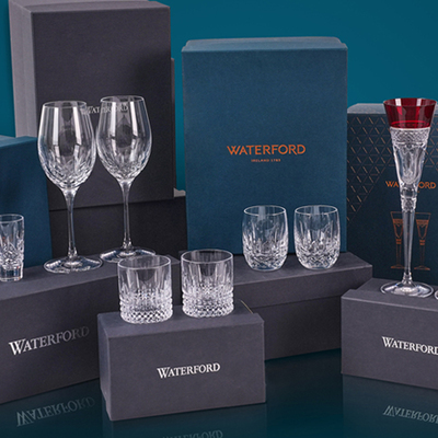 【结婚礼物】WATERFORD利斯莫尔精粹香槟杯奢华高脚酒杯6件装