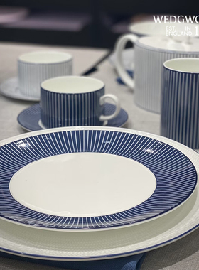 WEDGWOOD威基伍德GIO BLUE蓝调几何米饭碗面碗餐碗家用送礼