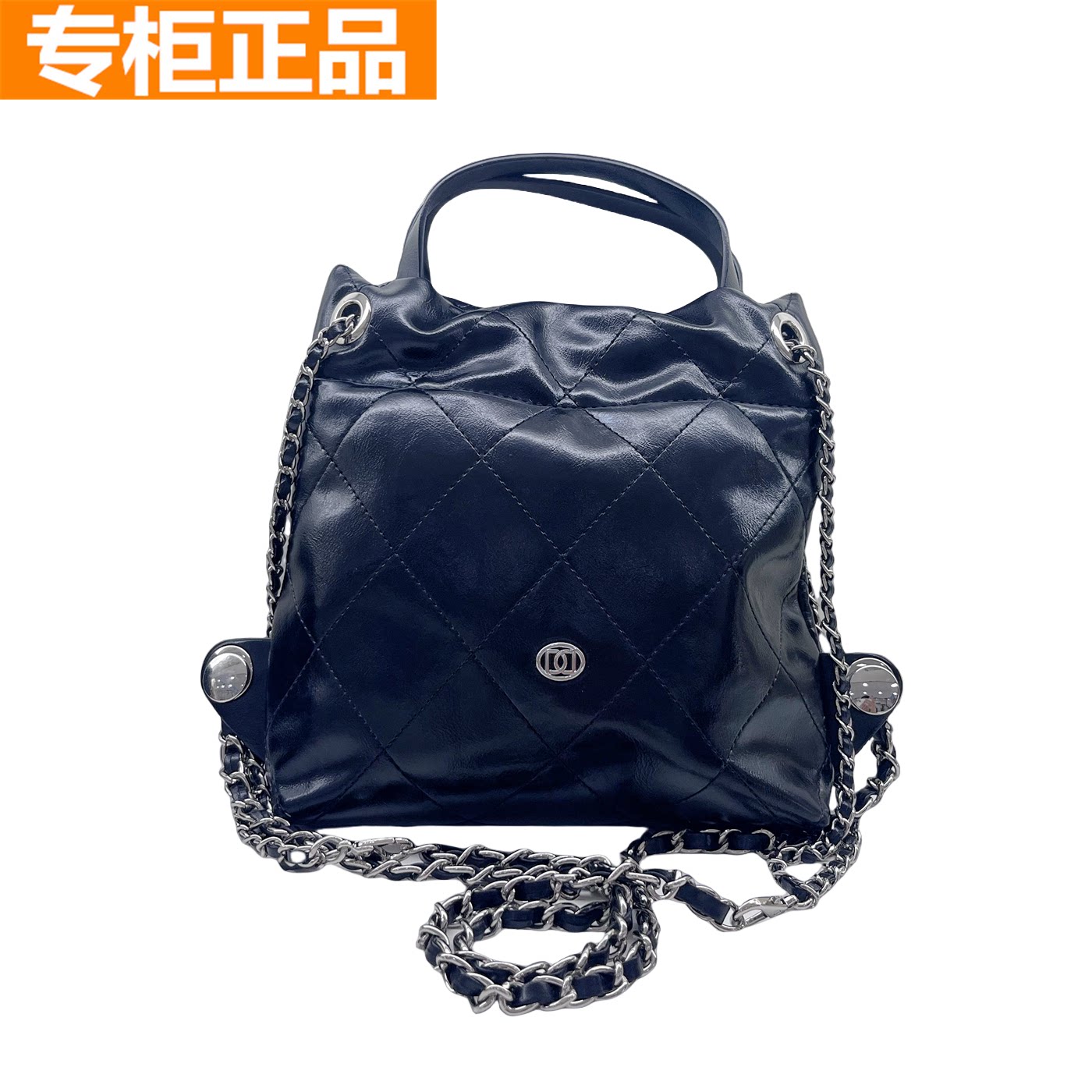 红蜻蜓小香风链条双肩包背包女包