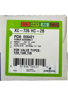 艾默生膨胀阀动力头感温包XC-726 HC SZ SC MC NC NW HW100-2B