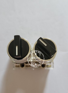 TEND天得旋钮开关T2SSR2 B-1C二档三档复位黑色 转切换选择22mm