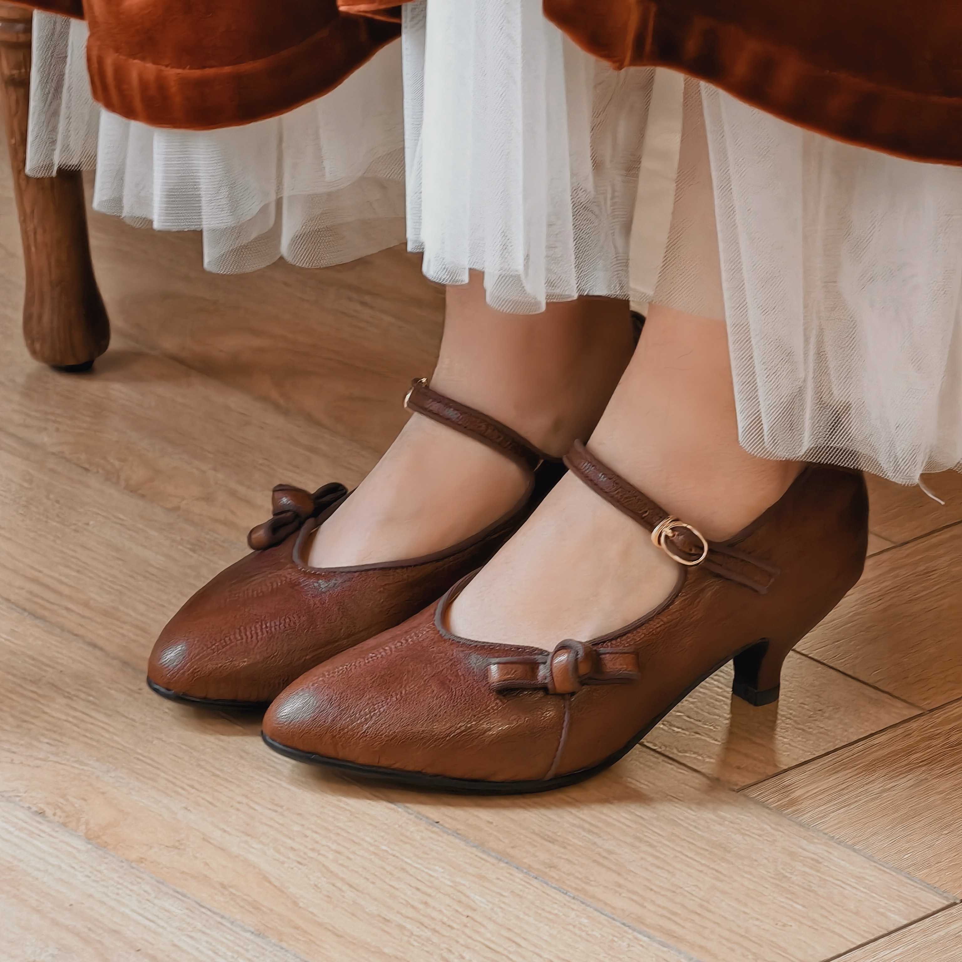 奈里法式复古羊皮黑棕色优雅酒杯细跟旗袍高跟鞋杏仁头一字带单鞋,女鞋,浅口单鞋,淘宝优惠券,粉丝福利购,淘宝优惠卷