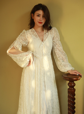 ChuXin Bridal新中式晨袍女新娘订婚礼服高端轻奢小众白色丝绒甜