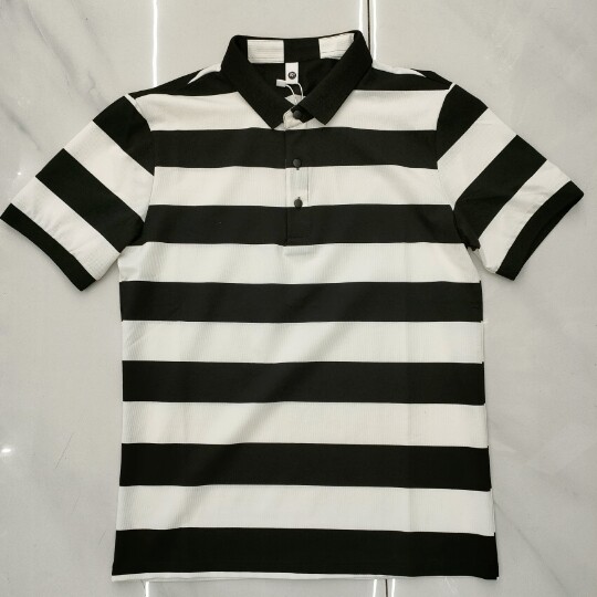 夏季男士polo衫翻领t恤条纹Polo衫