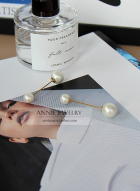 AnnieJewelry一字形珍珠胸针