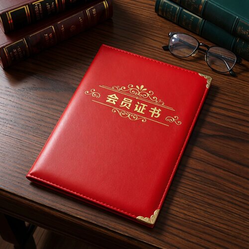 A4会员证定外壳封面pu皮革