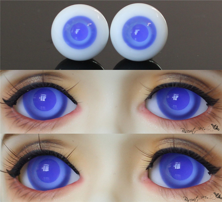 BJD娃娃眼睛1/3分4分6分天蓝色眼