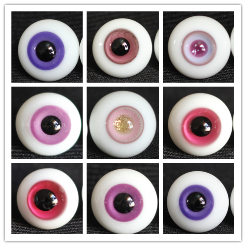 BJD娃娃眼睛14mm玻璃眼珠