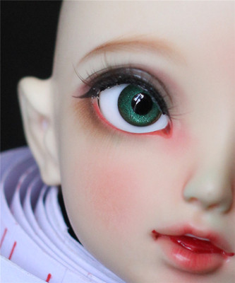 BJD娃娃眼睛14mm18mm墨绿色眼珠