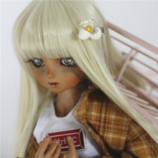 BJD娃娃1/3分1/4分1/6分娃迷你小发夹首饰熊妹巨婴蛋黄荷包蛋头饰