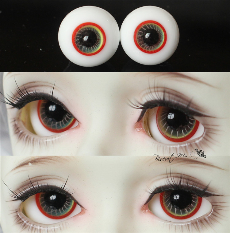 BJD娃娃眼珠16mm仿真玻璃眼睛