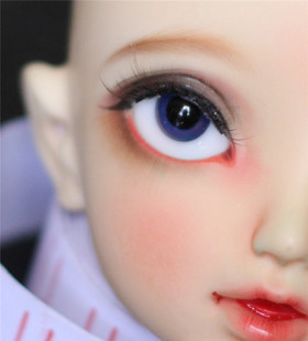 BJD娃娃1/3分4分1/6海蓝色眼睛1618mm烟灰蓝眼14mm小虹膜少女眼珠