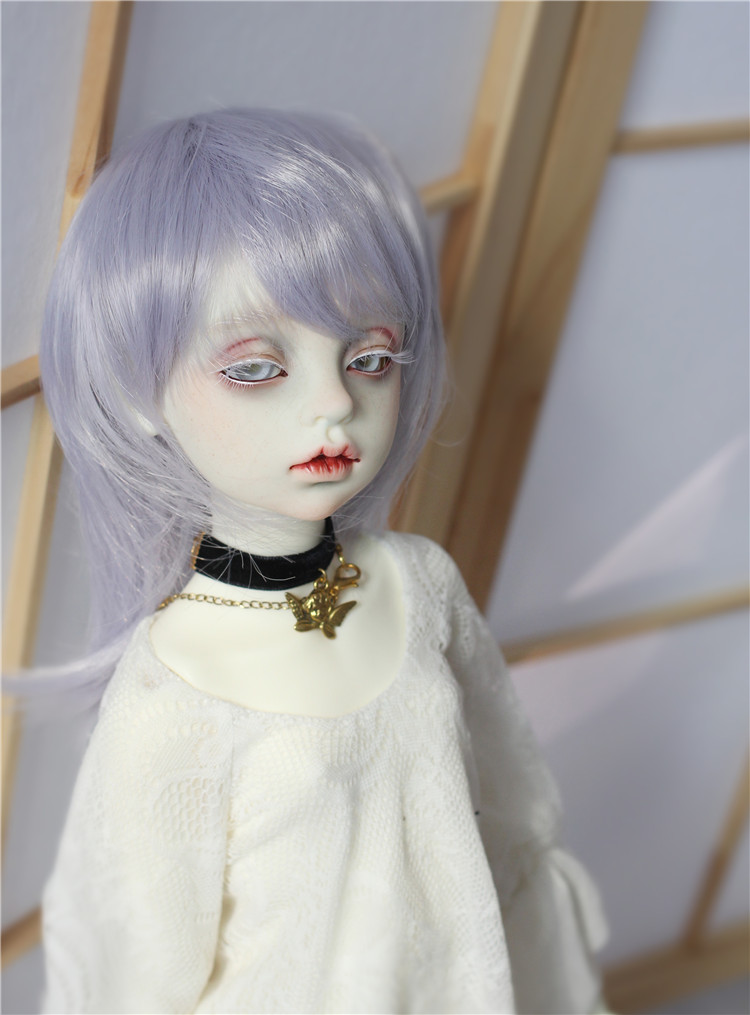 sd假发紫色bjd娃娃