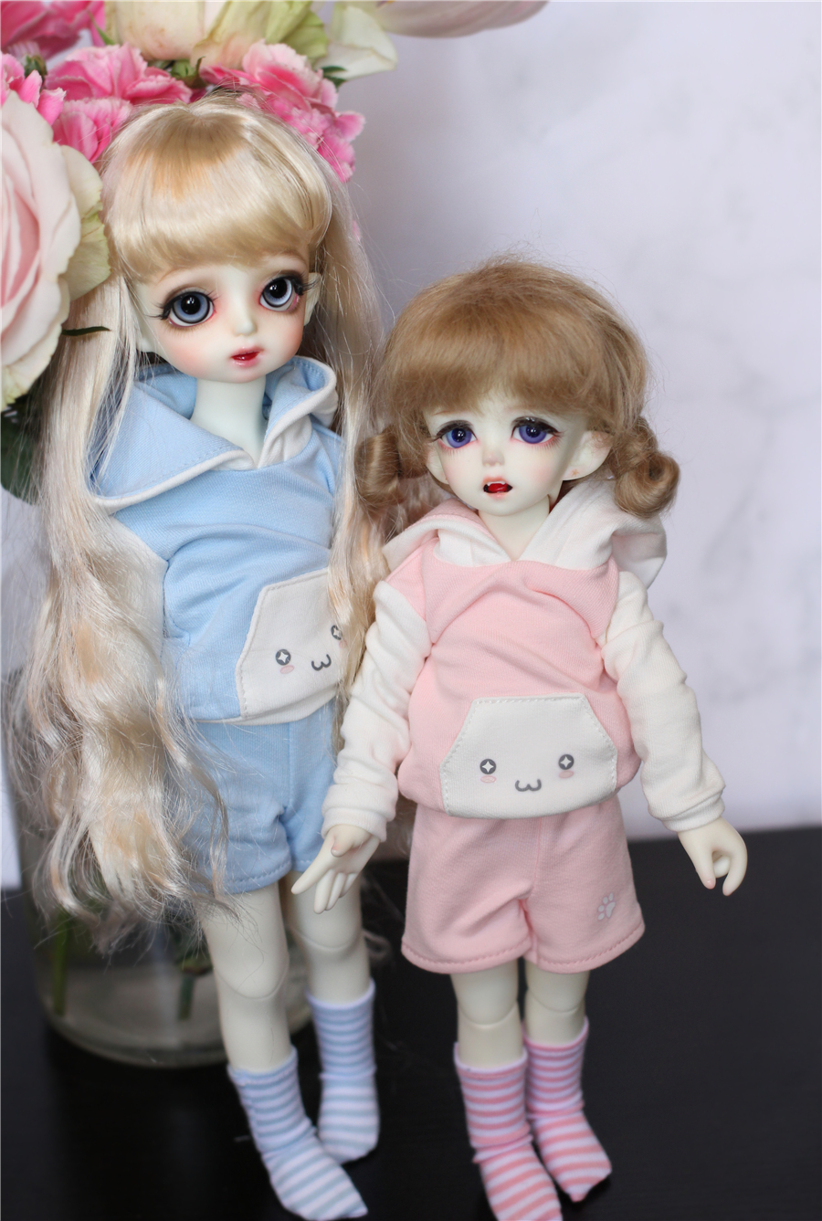 BJD娃娃衣服1/6分猫咪帽子套装