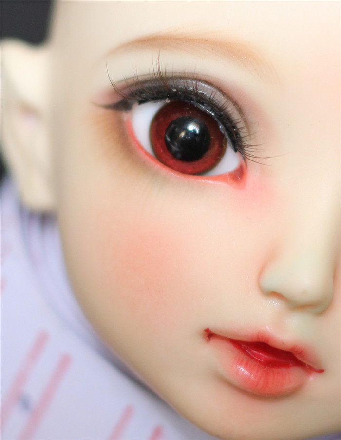BJD娃娃眼睛金沙红色玻璃眼珠