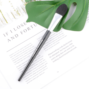 丝家73号扁头小号精准舌型腮红刷高光粉饼刷马毛多功能化妆刷专业