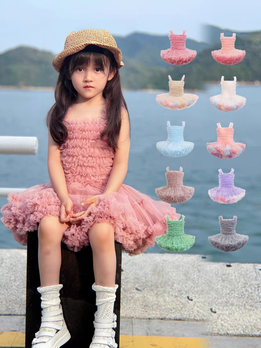 蓬蓬裙女童连衣裙夏季