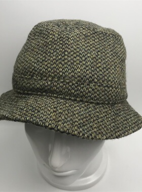 秋冬新款58·59CM防水呢子渔夫帽 抓绒保暖防风男女同款 格纹经典