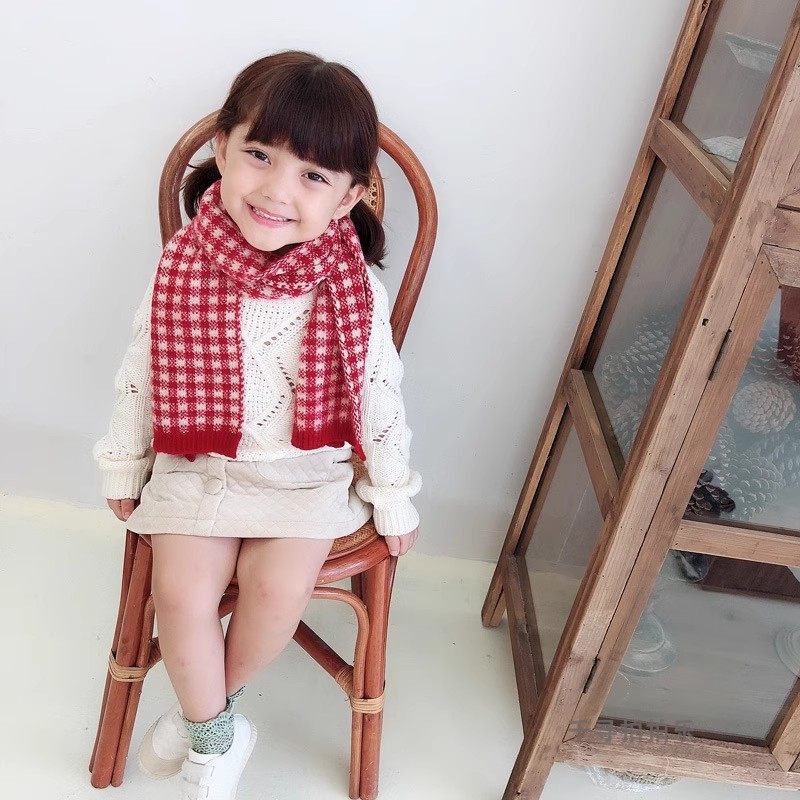 宝宝围巾韩版潮格子冬季保暖围脖女童男宝宝针织毛线防风儿童围巾,童装/婴儿装/亲子装,围巾,淘宝优惠券,粉丝福利购,淘宝优惠卷