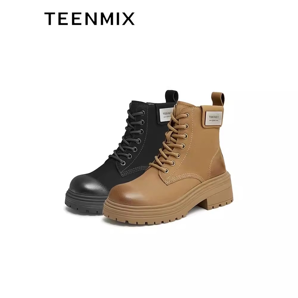 Teenmix天美意马丁靴橡胶短靴