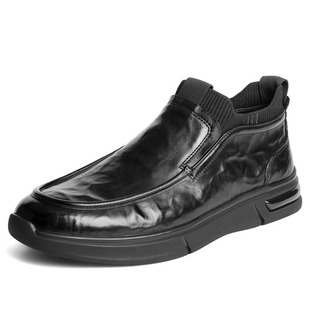 皮靴简约舒适厚底休闲鞋 专柜正品 男鞋 新款 2AX02DD5 森达2025冬季