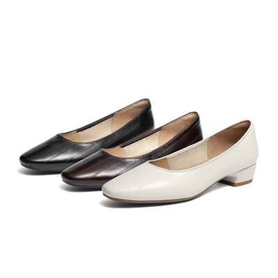 专柜正品森达2026夏款女时装鞋时尚休闲真皮舒适中跟皮鞋XZU01AQ6