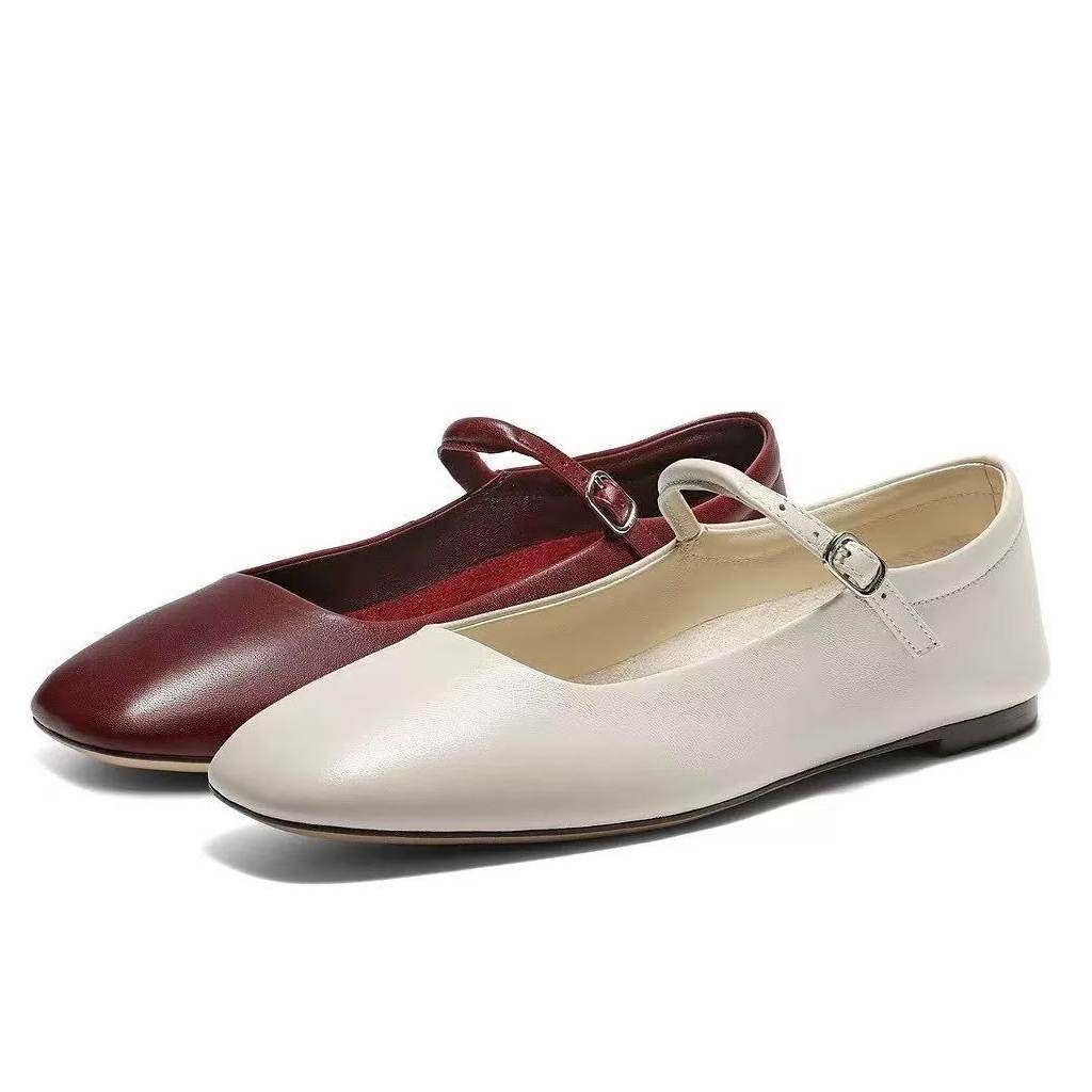 专柜正品百丽2026春款真皮玛丽珍鞋女红色浅口单鞋子H8011AQ6,女鞋,玛丽珍鞋,淘宝优惠券,粉丝福利购,淘宝优惠卷