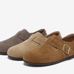 专柜正品百思图2026春款女鞋真皮全包勃肯鞋一脚蹬休闲鞋W2998AM6