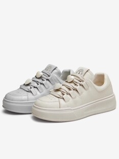 他她2024秋款 运动鞋 女鞋 百搭小白鞋 CBT01CM4 厚底休闲板鞋 专柜正品