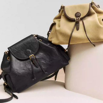 专柜正品百丽2026春新款女包反绒麂皮手抓纹单肩包双肩包JY178AX6