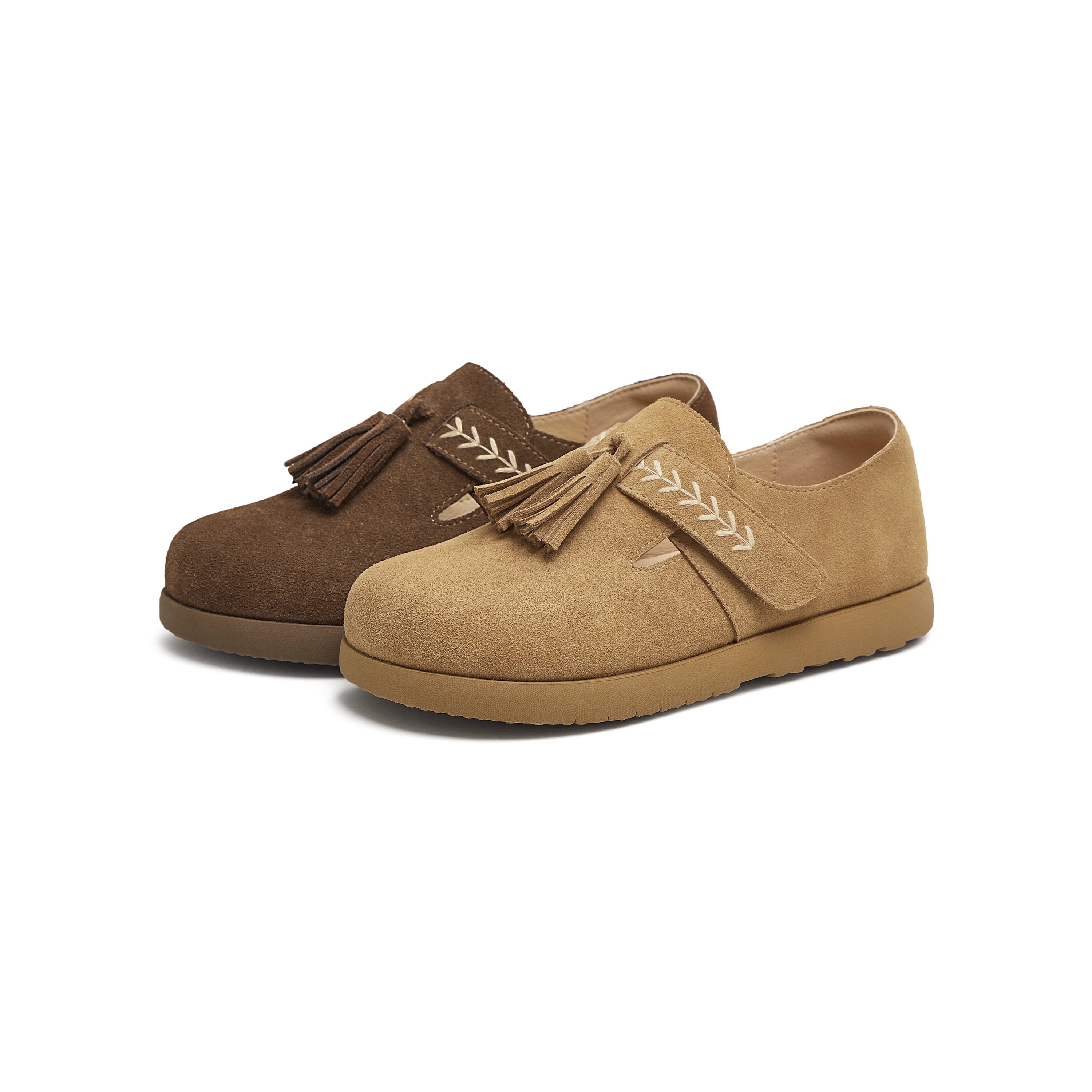 Teenmix/天美意女复古平底勃肯鞋