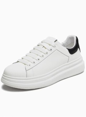 专柜正品他她2025秋季新款男鞋舒适百搭休闲鞋白色板鞋QGP01CM5