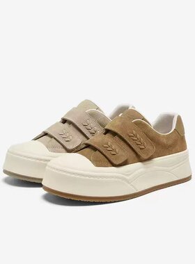 专柜正品百思图2026春款女魔术贴松糕板鞋休闲运动户外鞋E8030AM6