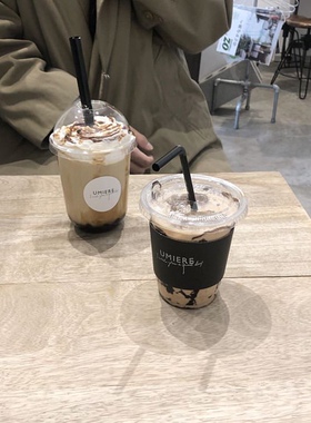 INS黑色一次性粗吸管珍珠奶茶奶昔杯冷热饮一次性塑料独立包装