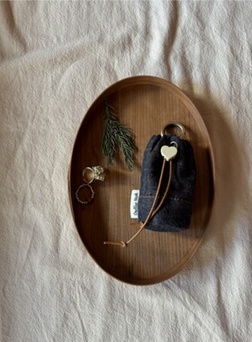 OneBlueNook丨限量款 超可爱爱心扣束口抽绳耳机包 挂件包口红包