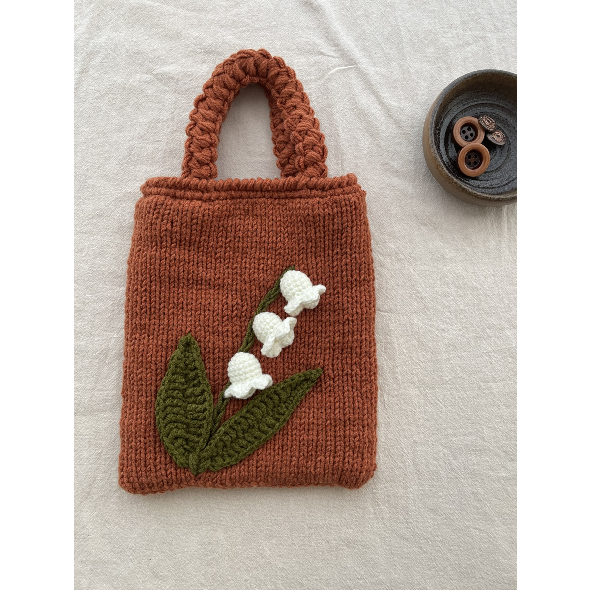 原创铃兰手提袋相机包