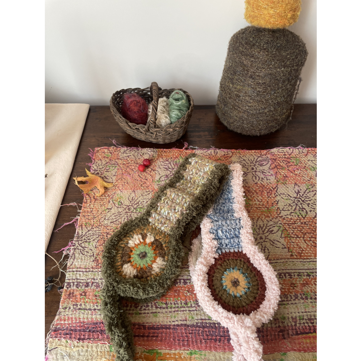 onebluenook手工毛线编织复古