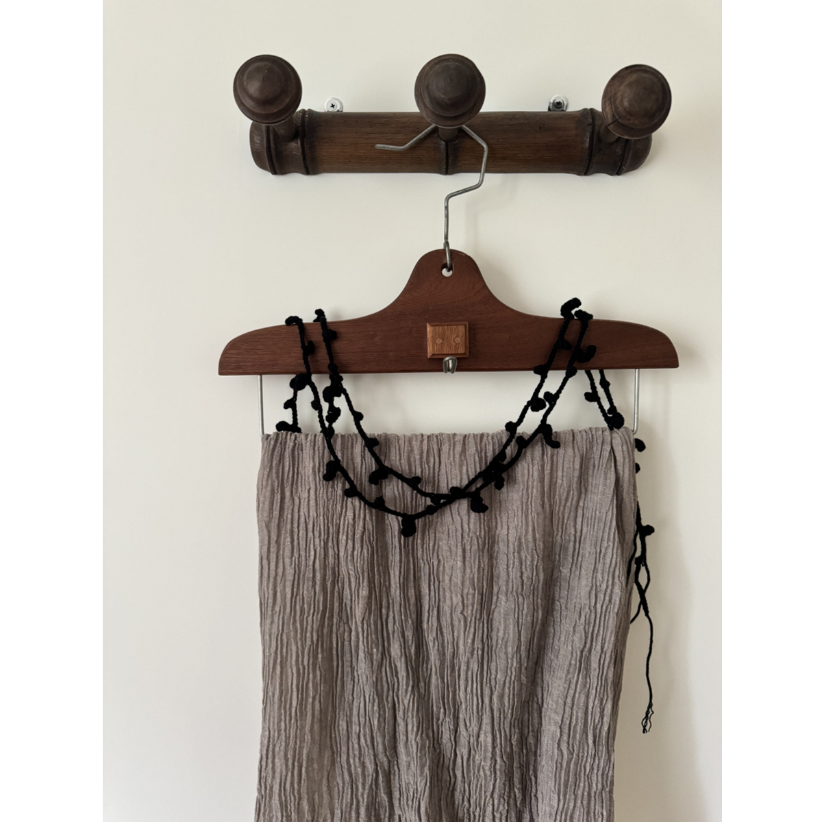 OneBlueNook丨纯手工毛线项链 氛围感配饰 小众长颈毛衣链