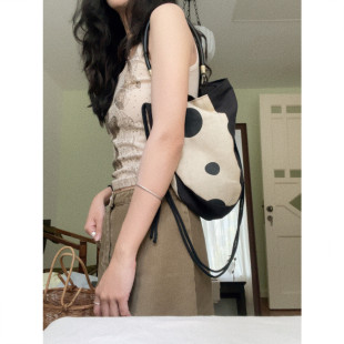 OneBlueNook 丨原创 “乌山黑雨” 小众 新中式单肩斜挎两用布袋