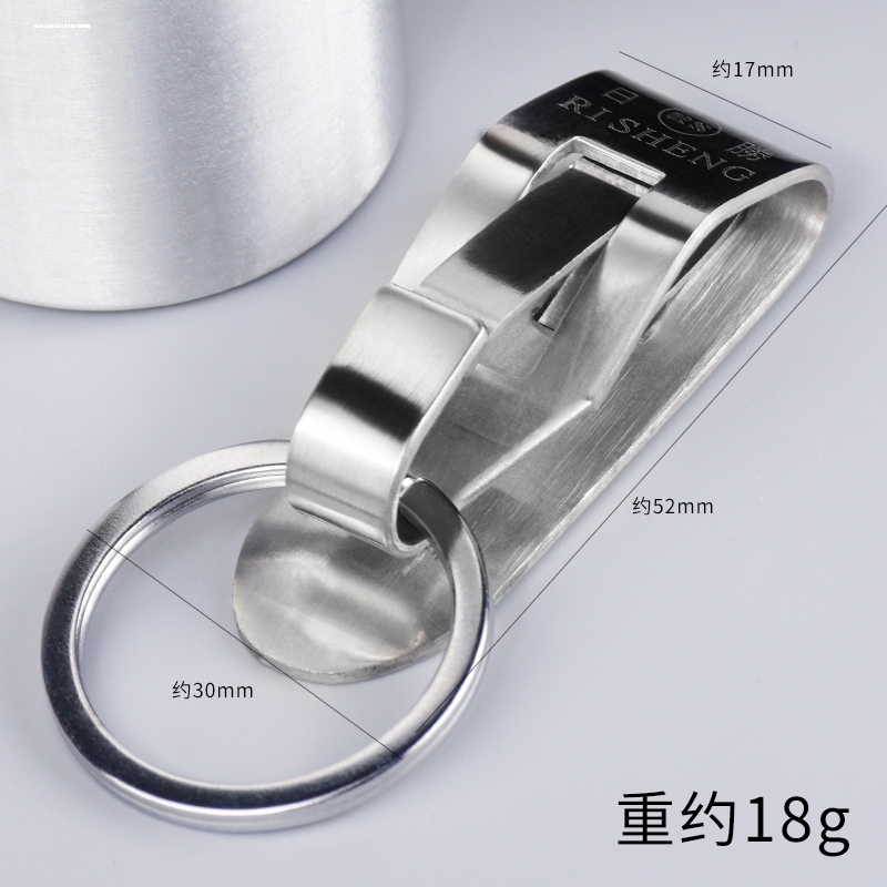 不锈钢男士汽车腰挂钥匙扣 中国风运动裤松紧裤挂卡扣钥匙圈直插