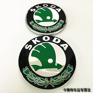 适用明锐斯柯达前车上海大众车标晶锐达明前后车改装后尾昊锐新明