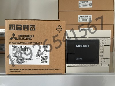 原装三菱24点晶体管输出PLC  FX3GA-24MT-CM，代替FX1N-24MT-001