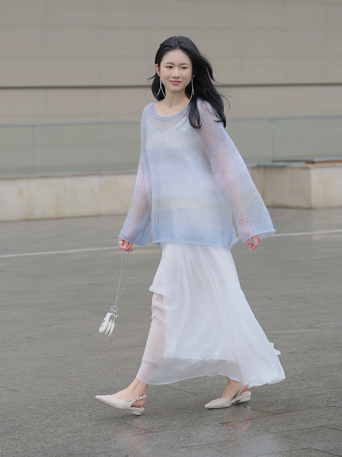 YuanYin夏a字慵懒复古极简ins法式chic重工真丝开叉白长裙半身裙,女装/女士精品,半身裙,淘宝优惠券,粉丝福利购,淘宝优惠卷